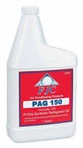 FJC 2491 PAG-150 R134a Synthetic Refrigerant Oil 1 Quart FJC 2491 PAG-150 R134a Synthetic Refrigerant Oil 1 Quart