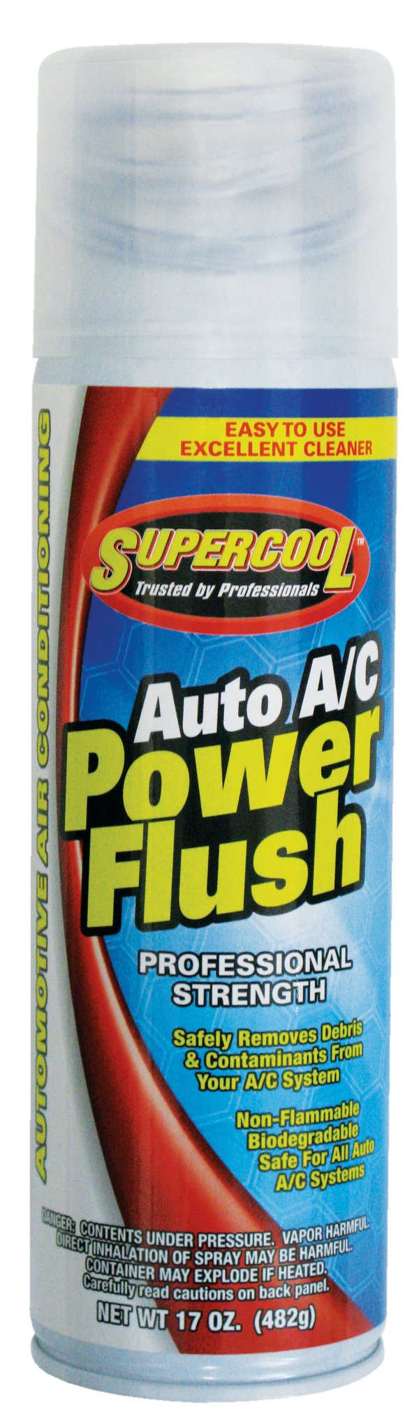 SuperCool Auto A/c Power Flush Aerosol with hose - Professional Strength - 17 oz.