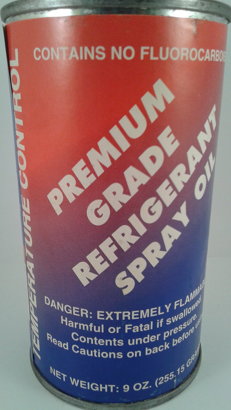 Premium Grade Refrigerant Spray Oil - 9 oz