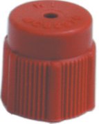 Red A/C R-134a High Side Service Port Cap - M8 x 1.0 MM - 10 Pack