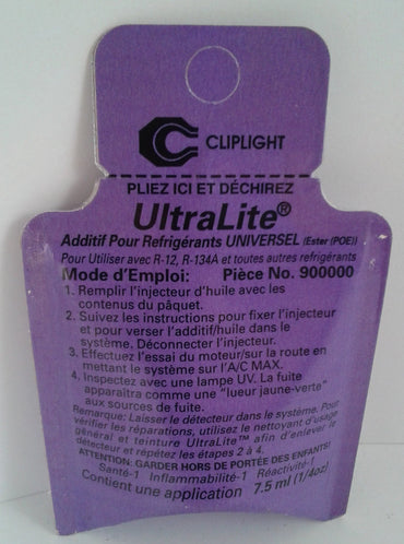Cliplight Ultralite Universal Refrigerant Additive - 7.5 ml (pillow pack) - each