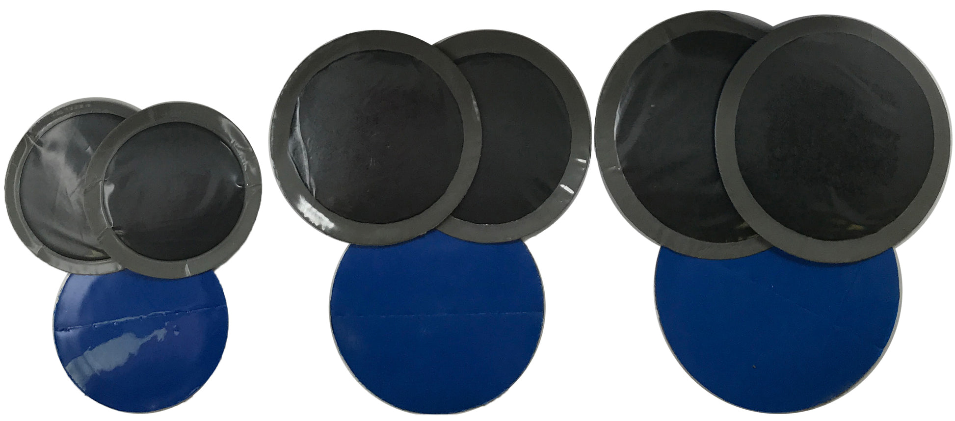 85 Piece Western Weld All Purpose Round Reinforced Tire Patch Assortment - 1-3/4" To 2-5/8