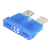 25-Pack 15 Amp ATM Mini Fuses - Nickel Plated For Car, Boat, Audio & Alarms