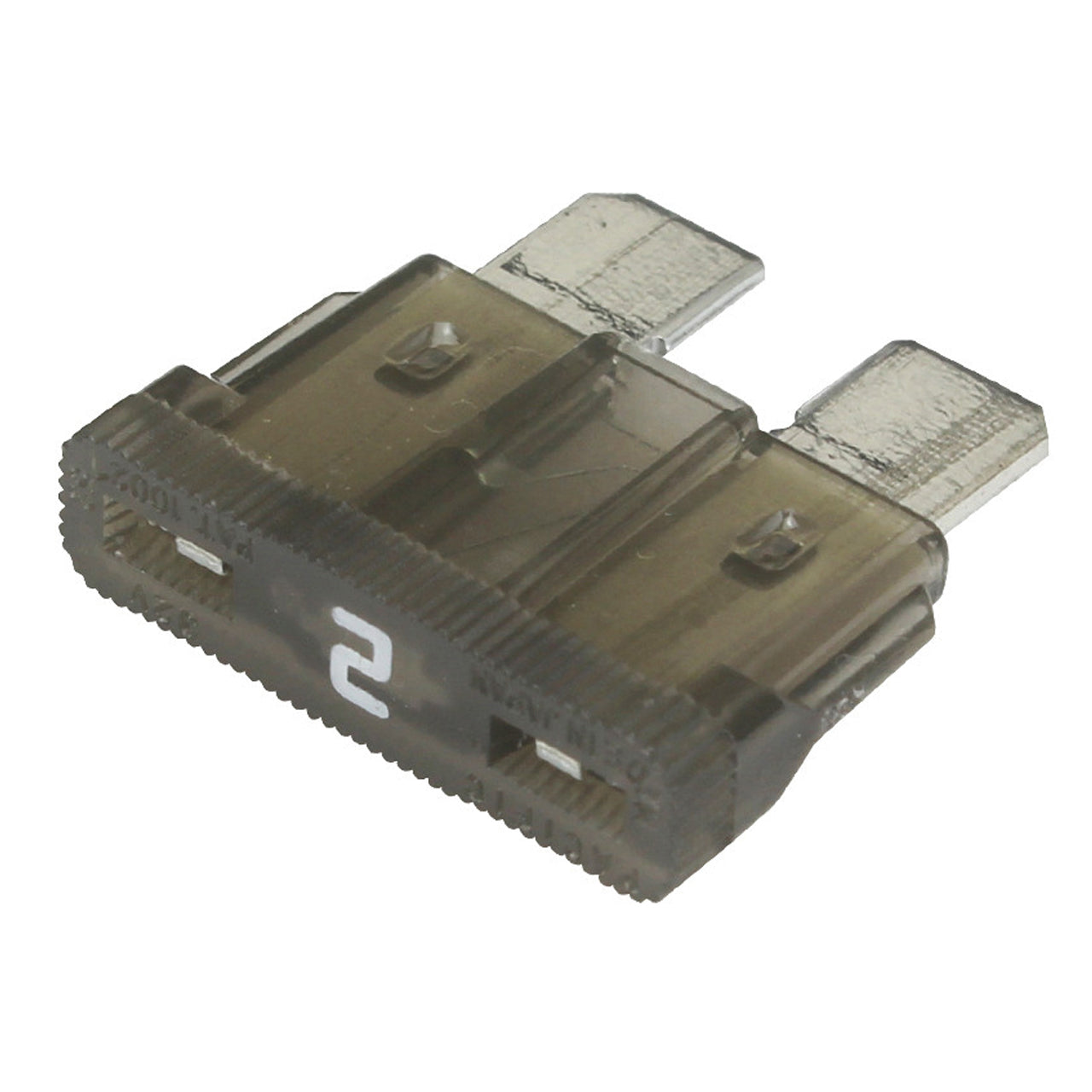 thumbnail image 2 of 2 Amp Gray ATC/ATO Fuses - Pack Of 25 Replacement Fuses For Automotive Use 2 of 13