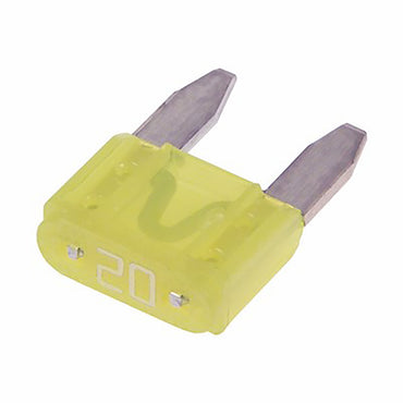 20a ATM (Mini) Blade Fuses made in USA, 25 per Pack