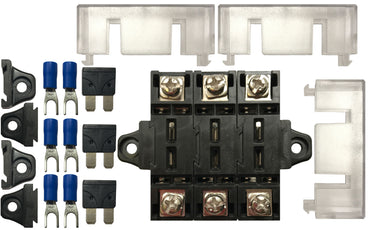 Stack-able ATO/ATC & ATM/MIN Fuse Panel Distribution Block - 3 Pack