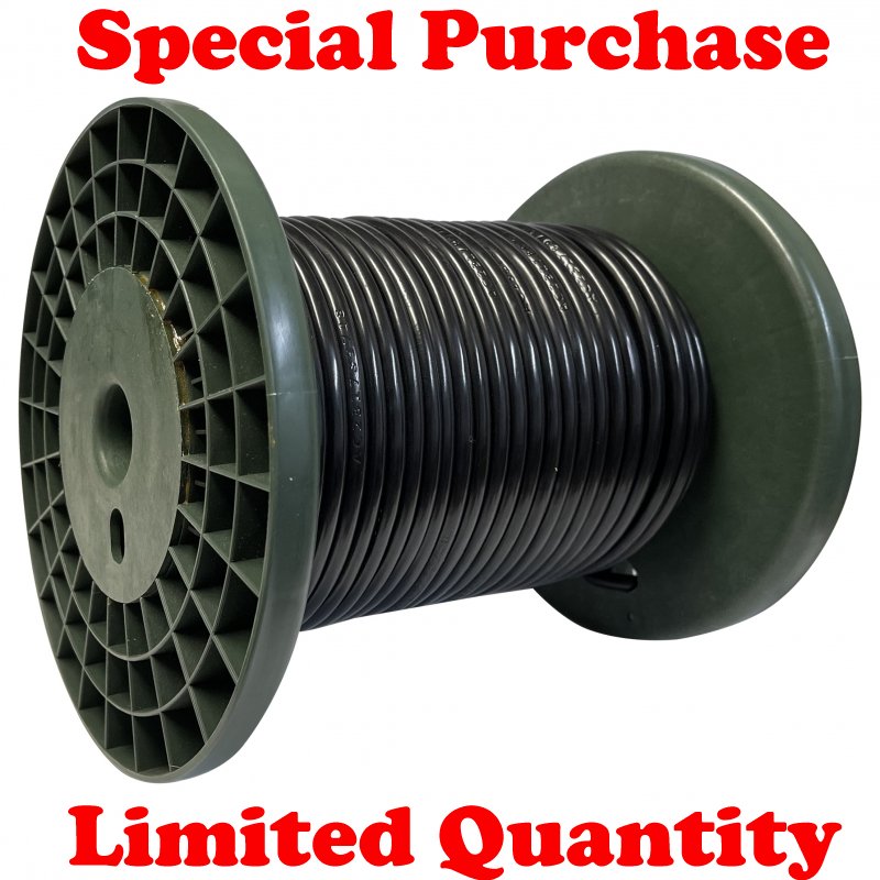 100 FT Spool Black 8 AWG Gauge Battery Cable Switch Starter & Ground Wire