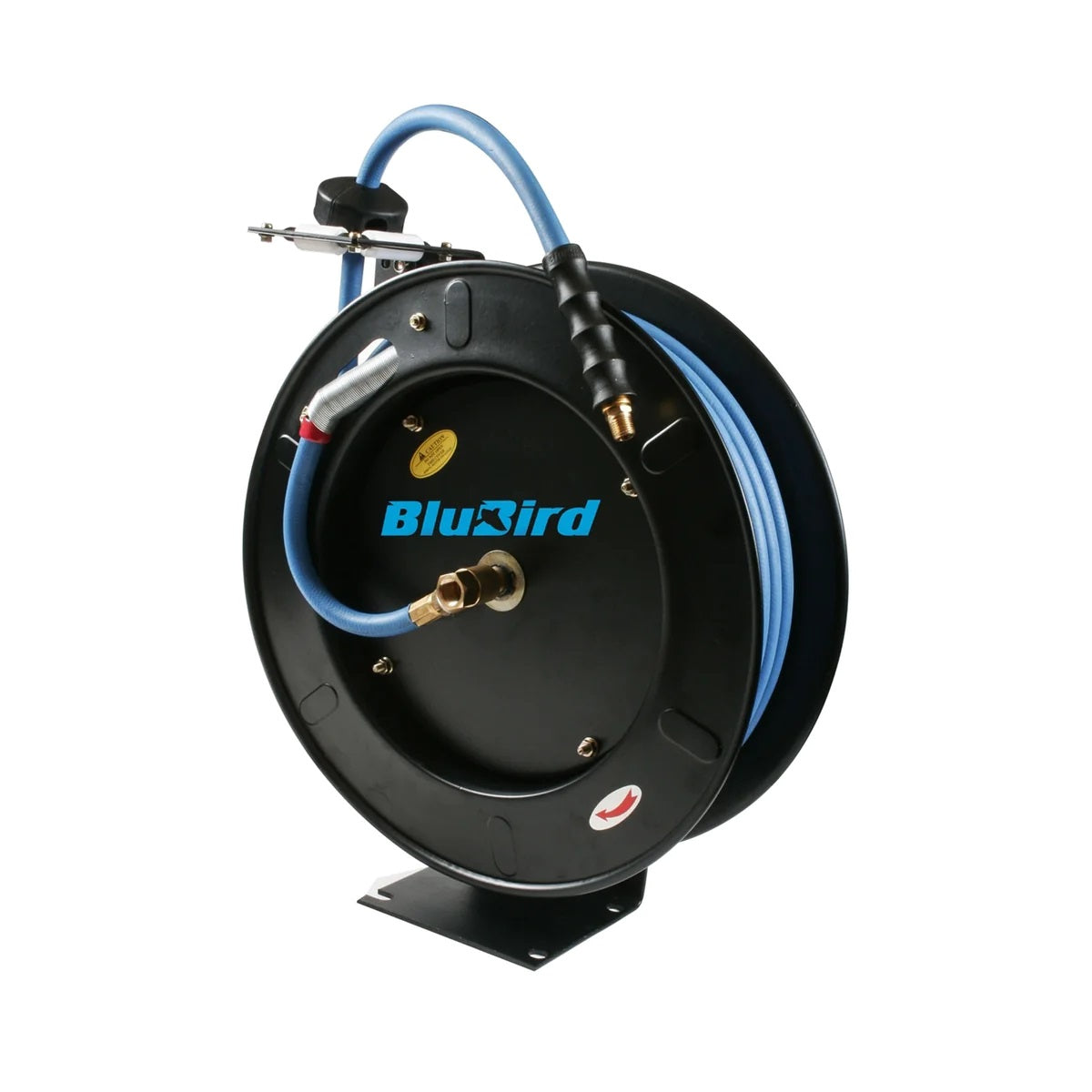 Blubird Rubber Air Hose Reel 3/8 Outlet M-NPT, Reel Inlet 3/8 M-NPT