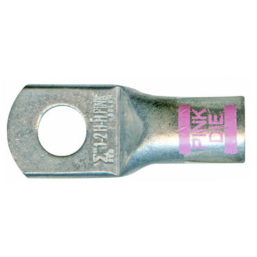 Mega HD Copper Lug - Plated 2-1 AWG 3/8" Stud Pink - 5 Pack