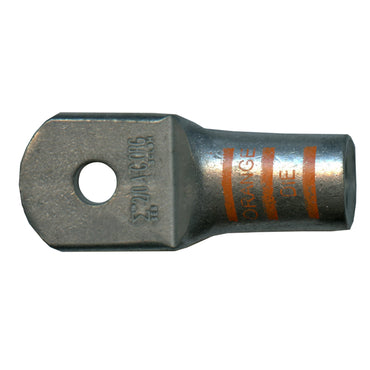 Mega HD Copper Lug - Plated 2/0 AWG 1/4" Stud Orange - 5 Pack