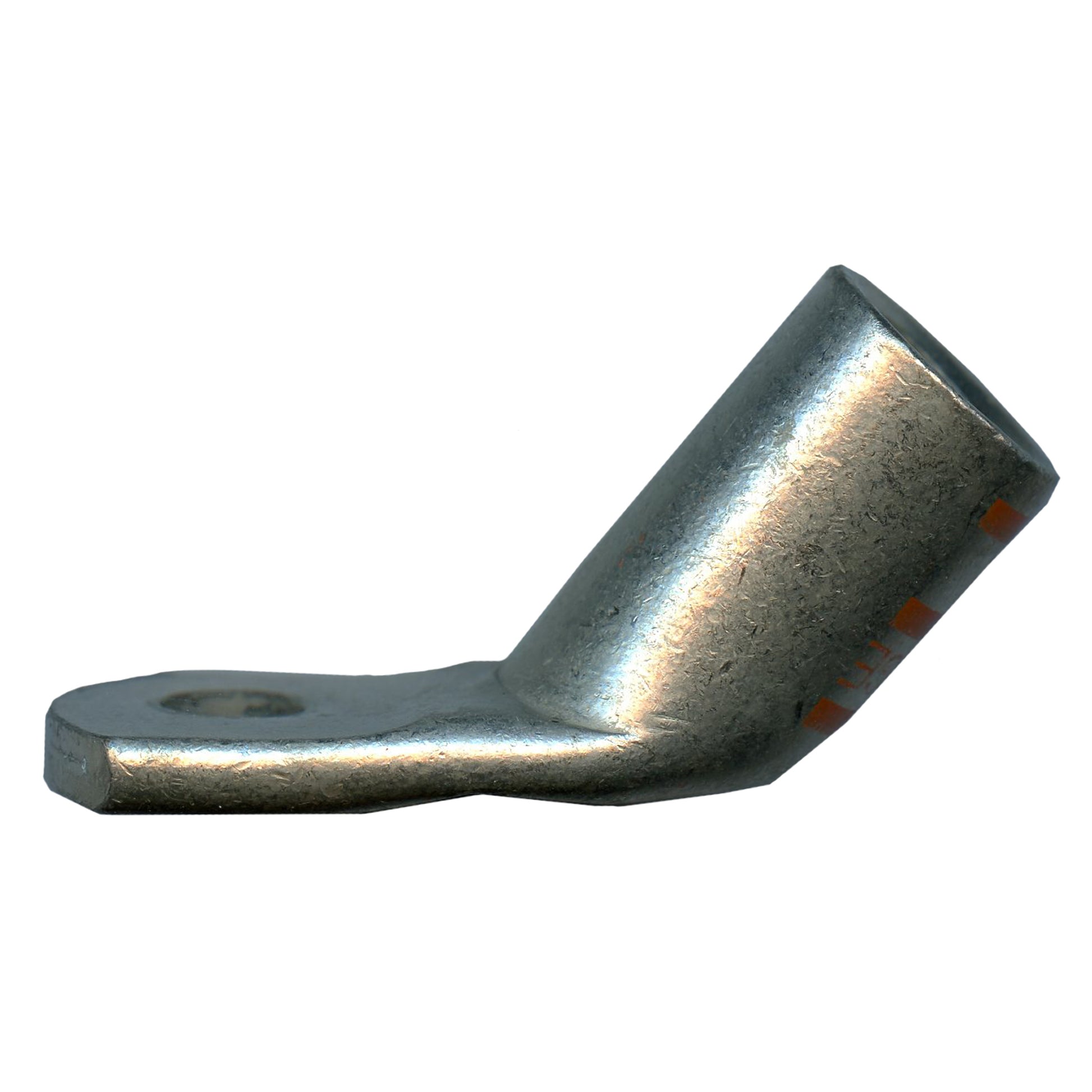 Mega HD Copper Lug - Plated 45-Deg 2/0 AWG 5/16" Stud Orange - 5 Pack