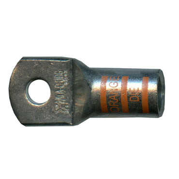Mega HD Copper Lug - Plated 2/0 AWG 5/16" Stud Orange - 5 Pack