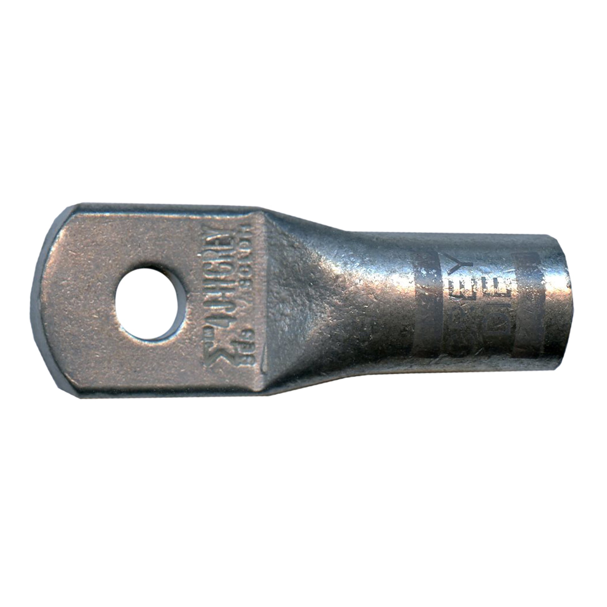 Mega HD Copper Lug - Plated 4 AWG #10 Stud Gray - 5 Pack