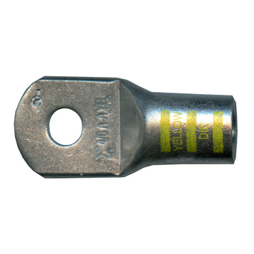 Mega HD Copper Lug - Plated 4/0 AWG 3/8" Stud Yellow - 50 Pack