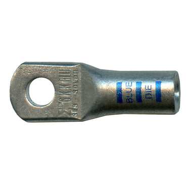 Mega HD Copper Lug - Plated 6 AWG #10 Stud Blue - 50 Pack