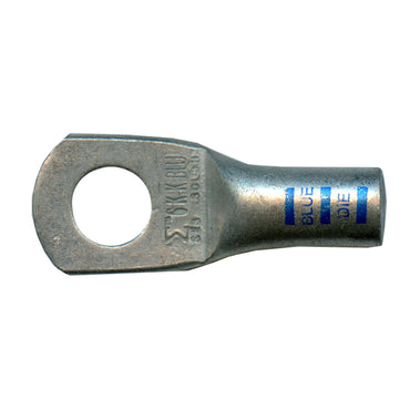 Mega HD Copper Lug - Plated 6 AWG 5/16" Stud Blue - 50 Pack