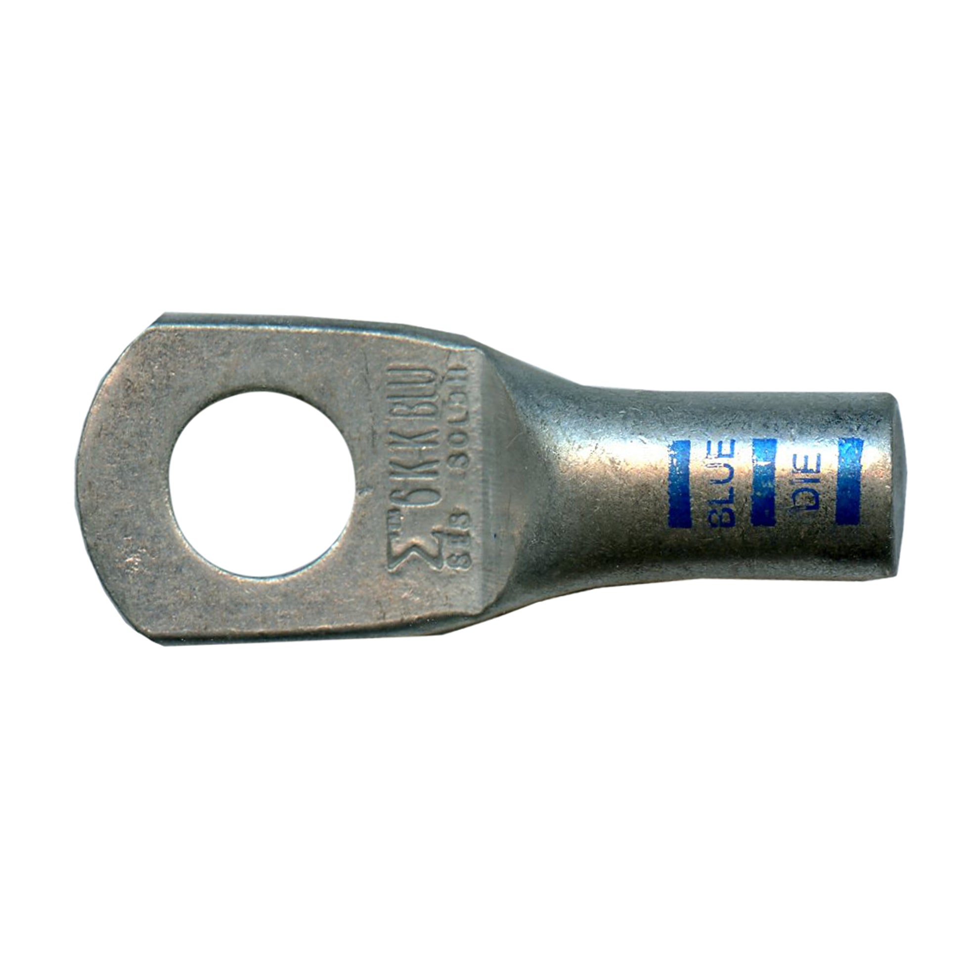 Mega HD Copper Lug - Plated 6 AWG 5/16" Stud Blue - 5 Pack