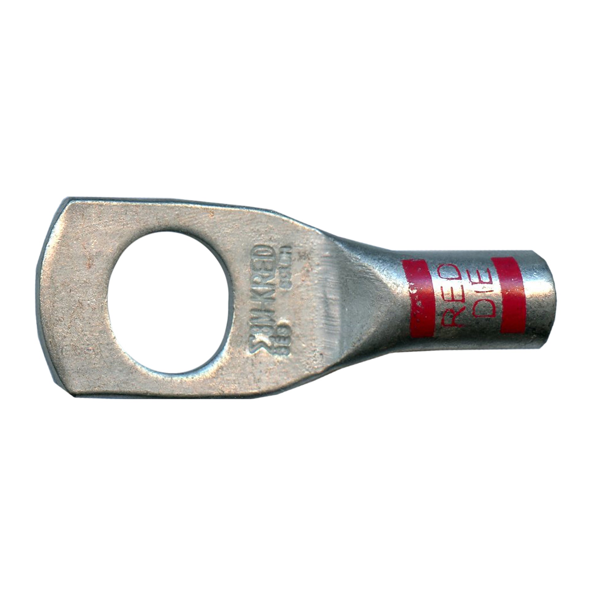 Mega HD Copper Lug - Plated 8 AWG 3/8" Stud Red - 50 Pack