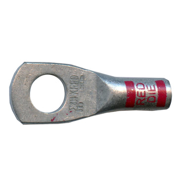 Mega HD Copper Lug - Plated 8 AWG 5/16" Stud Red - 50 Pack