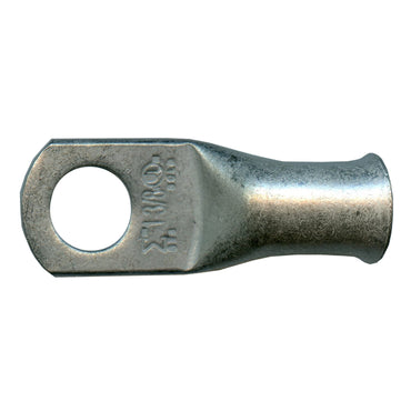Standard Tinned Copper Lug 1 AWG 3/8" Ring Size - 10 Pack