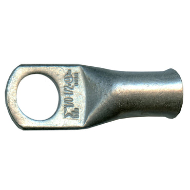 Standard Tinned Copper Lug 1/0 AWG 1/2" Ring Size - 10 Pack