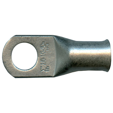 Standard Tinned Copper Lug 2/0 AWG 1/2" Ring Size - 10 Pack