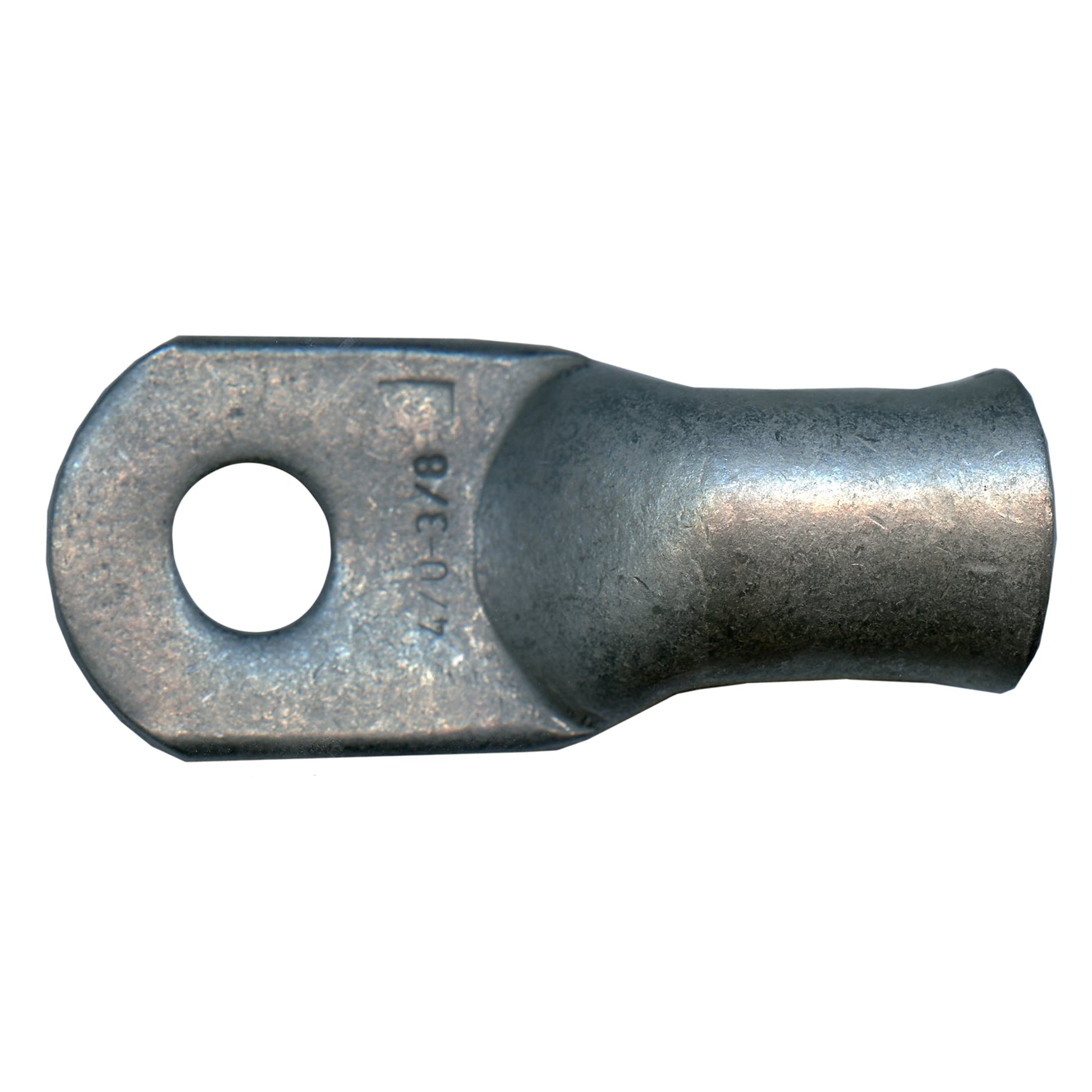 Standard Tinned Copper Lug 4/0 AWG 3/8" Ring Size - 10 Pack
