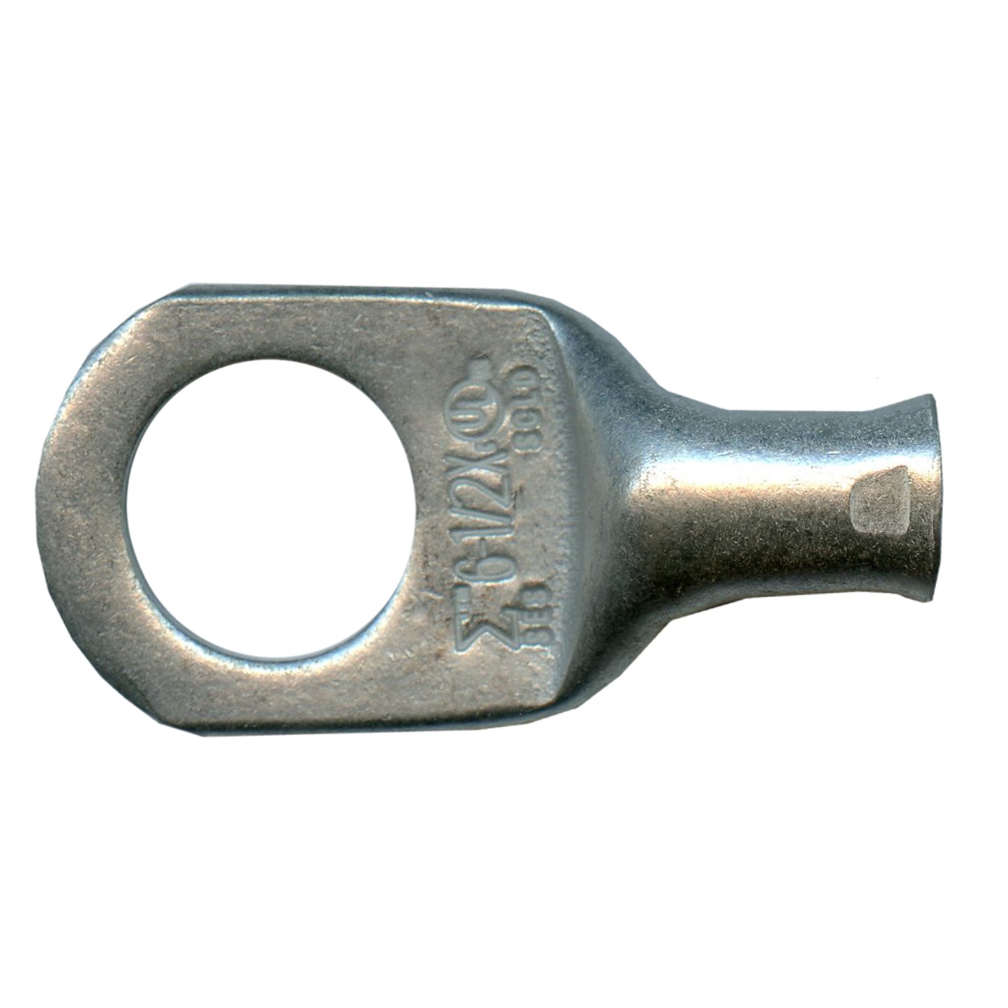 Standard Tinned Copper Lug 6 AWG 1/2" Ring Size - 10 Pack