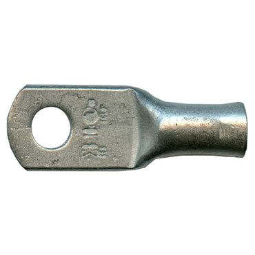 Standard Tinned Copper Lug 8 AWG #10 Ring Size - 10 Pack