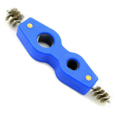 7" Wire Brush Battery Terminal Post Cleaning Tool & Plumbers Copper Pipe Cleaner 4 in 1
