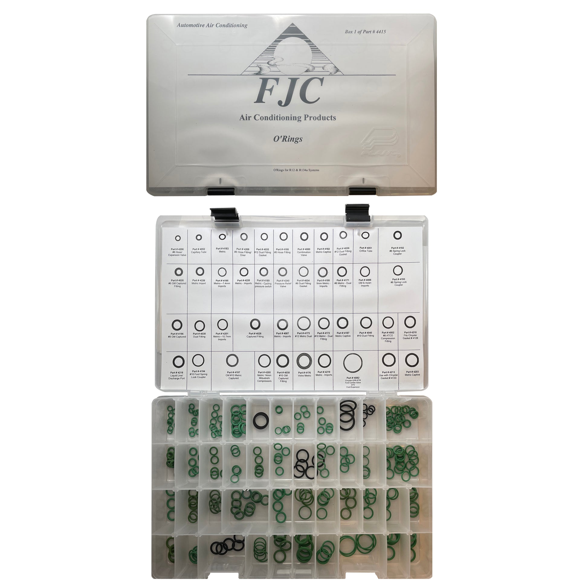637 Piece Professional A/C Maintenance Assortment Kit - Over 131 Service Parts