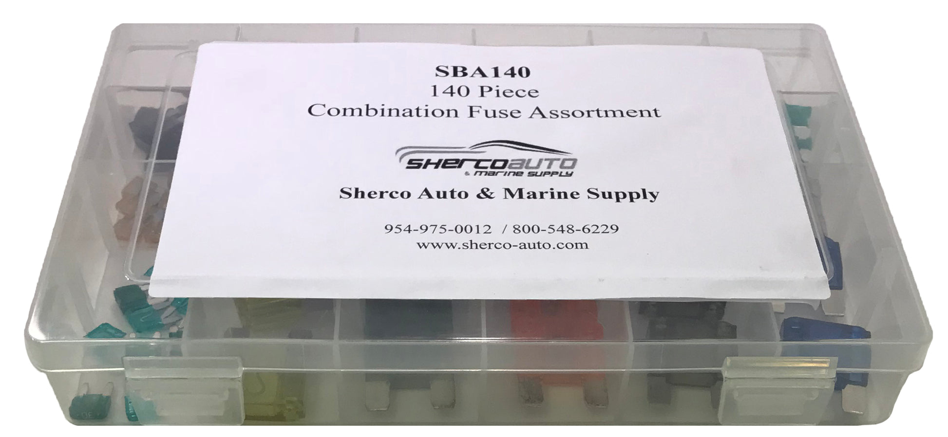 140 Piece Combination Mini ATM/MIN Standard ATO/ATC & Large Maxi Blade Fuse Assortment Kit