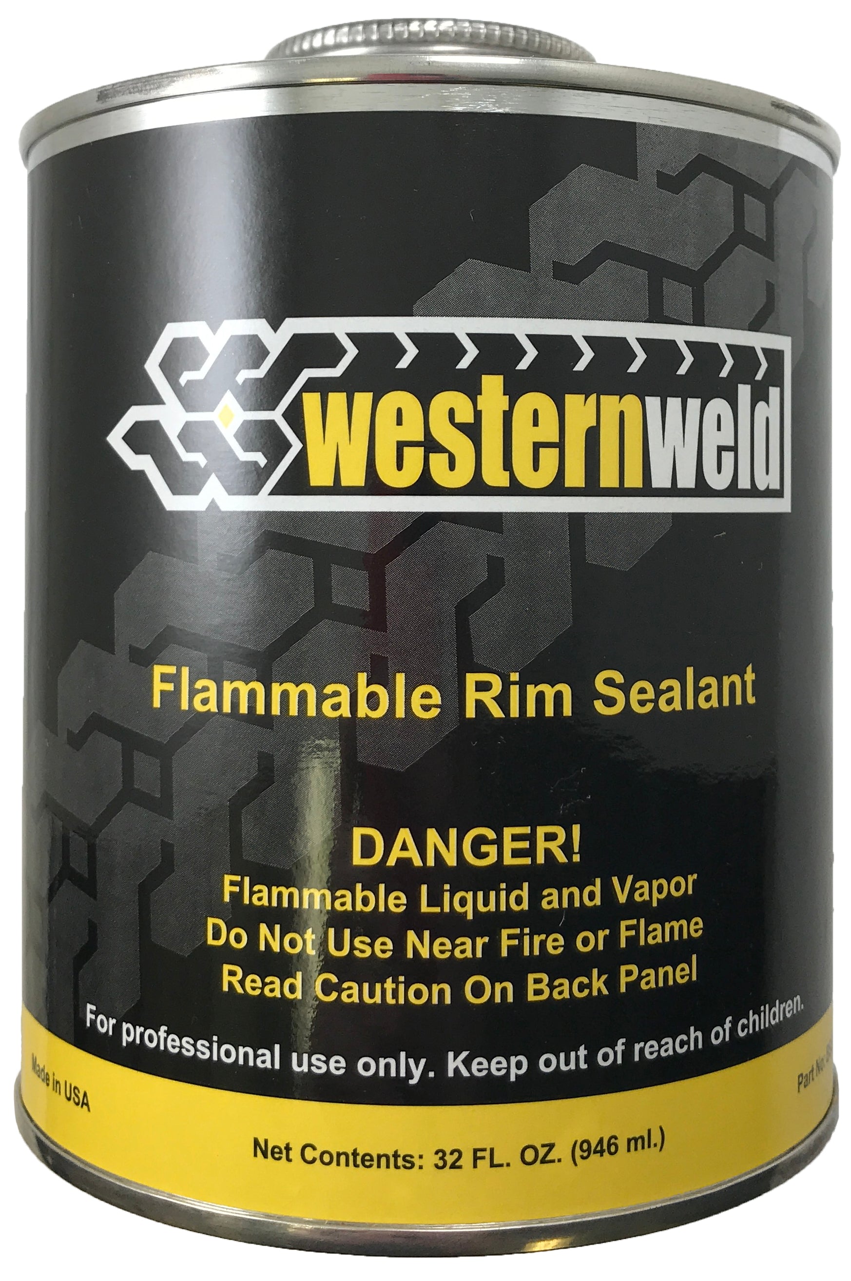 Western Weld Black Tire Repair Bead Sealer 1 Qt