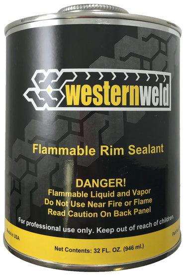 Western Weld Black Tire Repair Bead Sealer 1 Qt