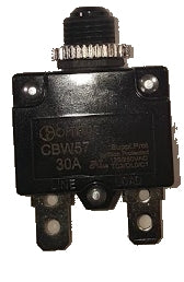 Miniature Line Voltage Circuit Breakers Push to Reset - Panel Mounted Design - 25 Amp
