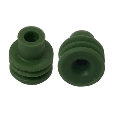 WeatherPack Terminal 20-18 Gauge Cable Seal Green (12015323/15324982) - 100 Pack