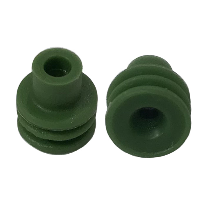 WeatherPack Terminal 20-18 Gauge Cable Seal Green (12015323/15324982) - 10 Pack