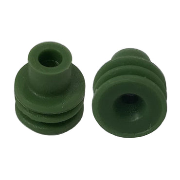 WeatherPack Terminal 20-18 Gauge Cable Seal Green (12015323/15324982) - 10 Pack