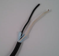 12/2 BLACK JACKET ROUND TRAILER WIRE BK/ WH, 100 ft.