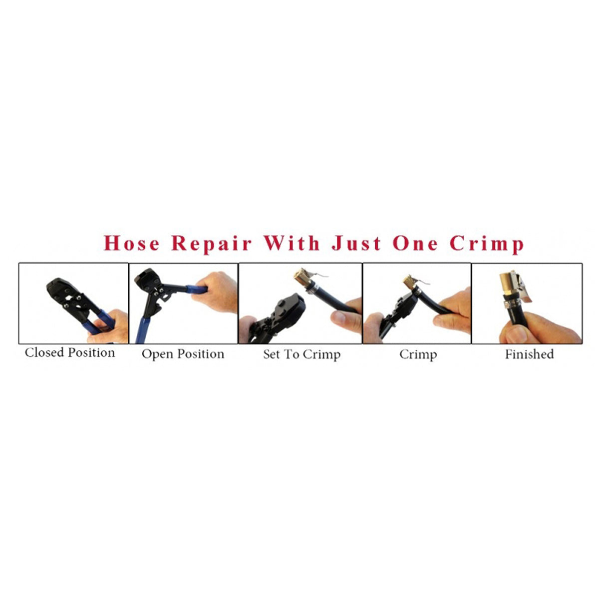Hand Held Pinch Hose Clamp Crimper Pliers Tool