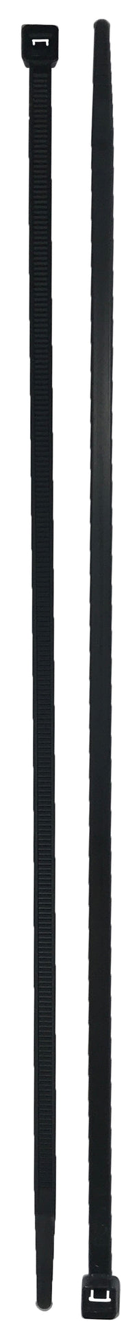 Standard Black 11" Inch Cable Ties 50 lbs - 100 Pack