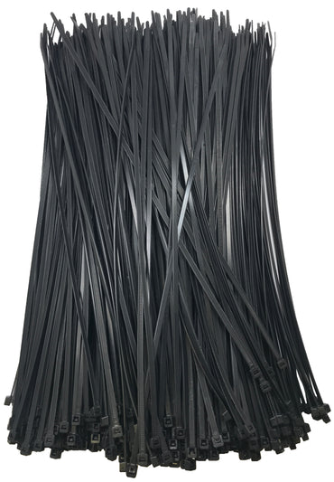Standard Black 14" Inch Cable Ties 50 lbs - 500 Pack