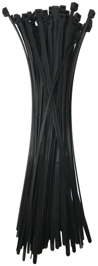 Heavy Duty Black 18.5" Inch Cable Ties 120 lbs - 50 Pack