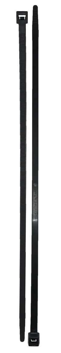 Heavy Duty Black 18.5" Inch Cable Ties 120 lbs - 50 Pack