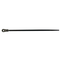 Black 5" Cable Tie w/Mounting Hole, 100 pack