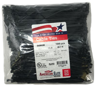 Standard Black 6" Inch Cable Ties 18 lbs - 100 Pack