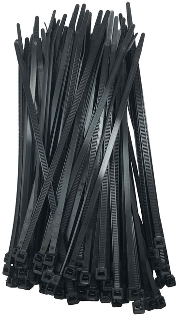 Releasable Black 7" Inch Cable Ties 50 lbs - 100 Pack