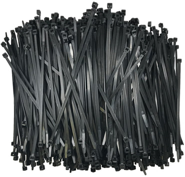 Standard Black 7" Inch Cable Ties 50 lbs - 100 Pack