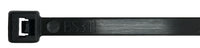 Releasable Black 7" Inch Cable Ties 50 lbs - 100 Pack