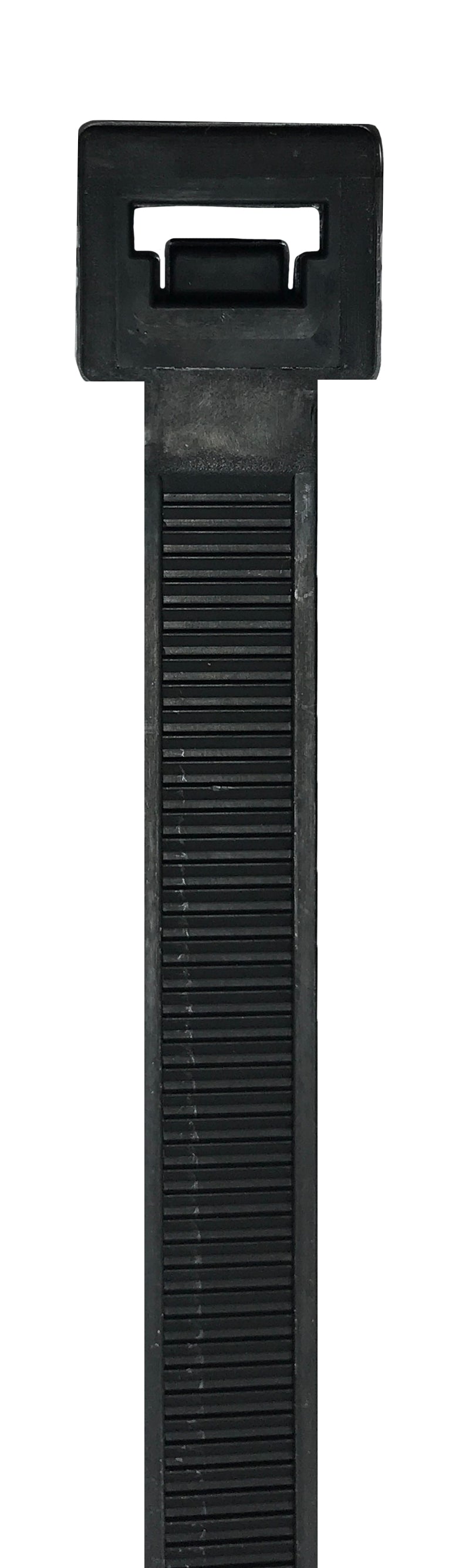 Standard Black 11" Inch Cable Ties 50 lbs - 100 Pack